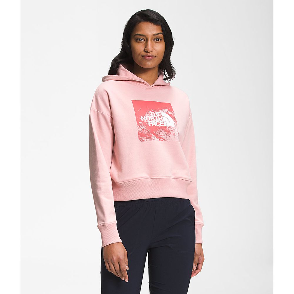 The North Face Hoodie Womens Australia - The North Face Logo Play Rose (NEL-078264)